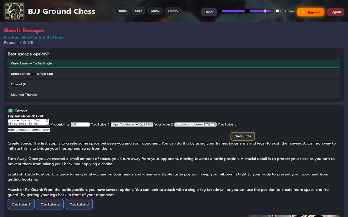 Quiz Mode - Adaptive questioning